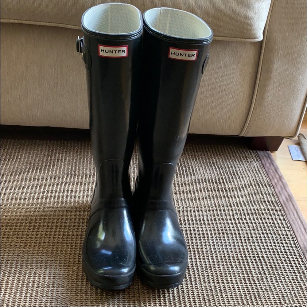 Tall Gloss Hunter Rain Boots